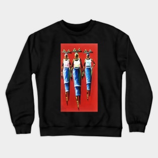 African Woman Carrying Fruits, Black History Crewneck Sweatshirt